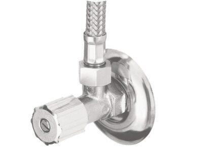 Herz Unitas set per wc element me ek  ventil 1/2"-3/8" dhe gyp fleksibil 3/8"