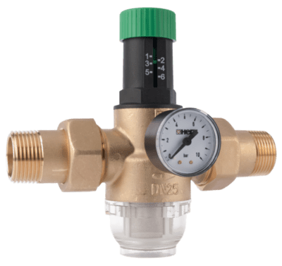 Herz Rregullator I shtypjes me  manometer dhe filter 1/2" Rt692